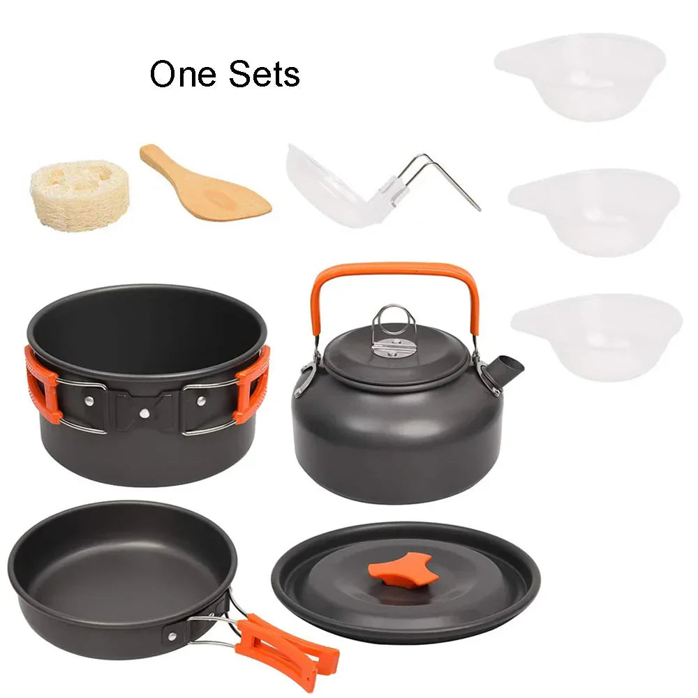 11-Piece Camping Cookware Cooking Set-1