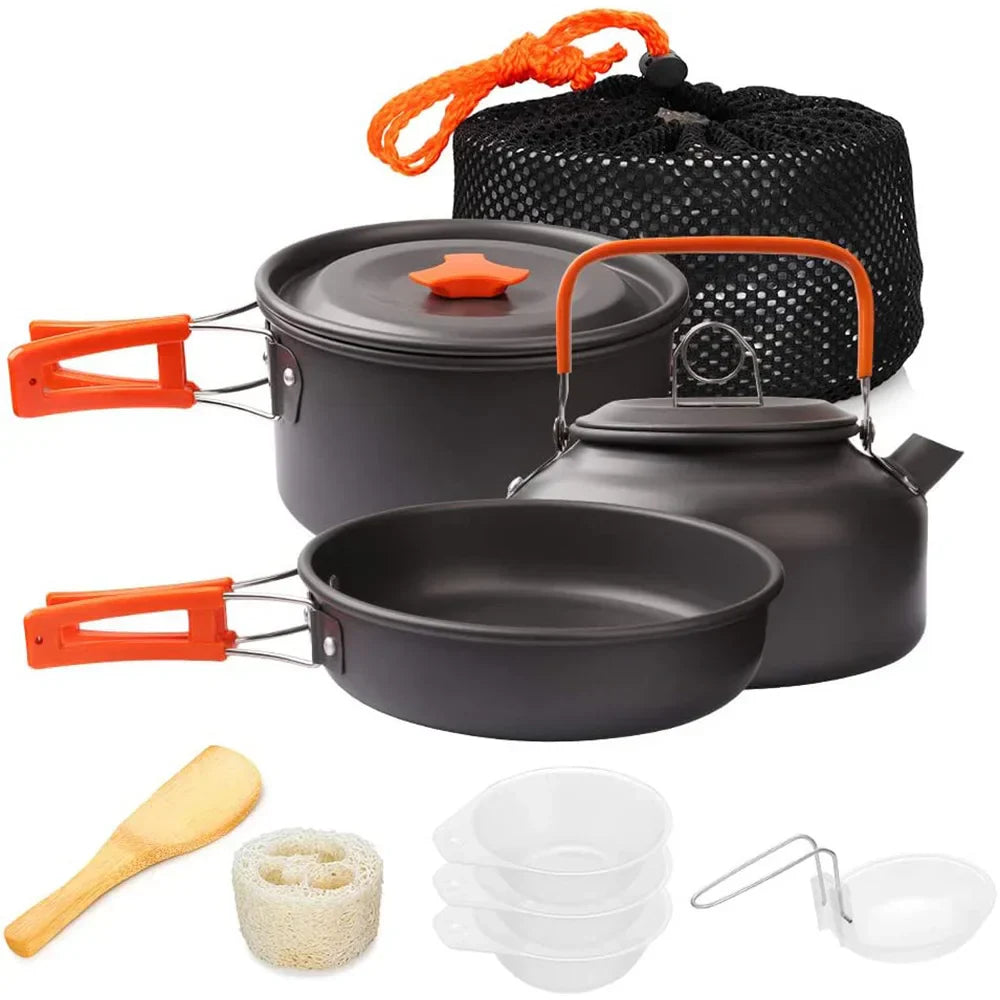 11-Piece Camping Cookware Cooking Set-0