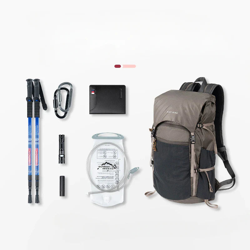 NNEOBA Waterproof Camping Backpack Grey-4